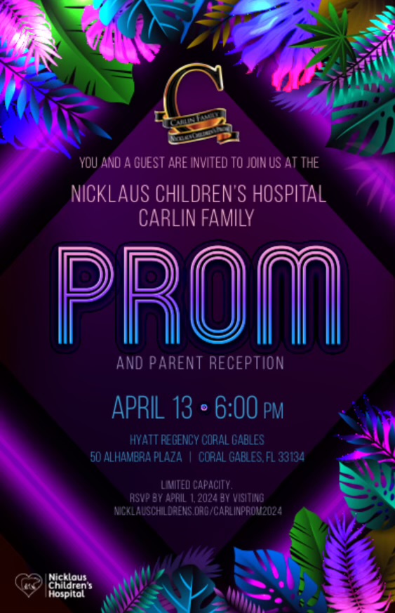 2024 Prom Night by Nicklaus Children's Hospital with the Therapy Dogs / April 13